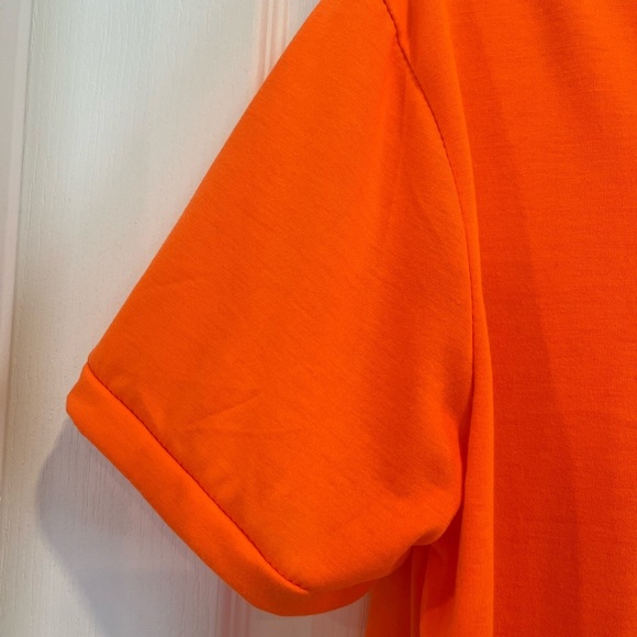 Vibrant Orange Polyester Top size medium - Picture 5 of 11